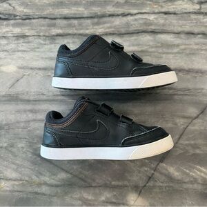 Nike Capri 3 Leather Black-White kids toddler Shoes 10c